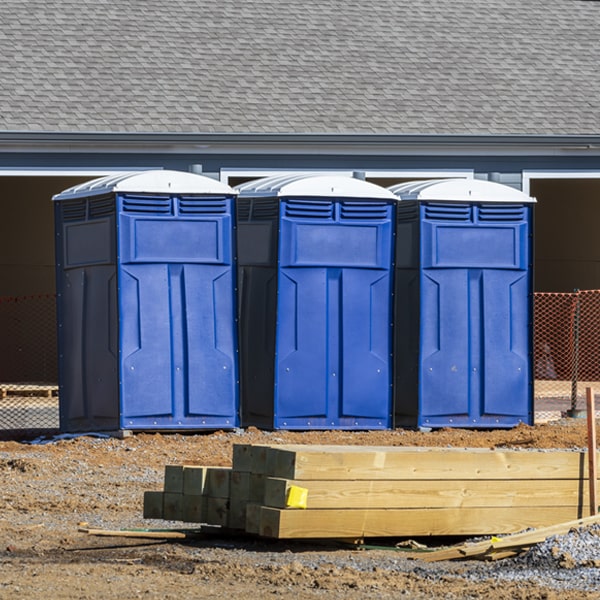 how often are the portable restrooms cleaned and serviced during a rental period in Biehle MO